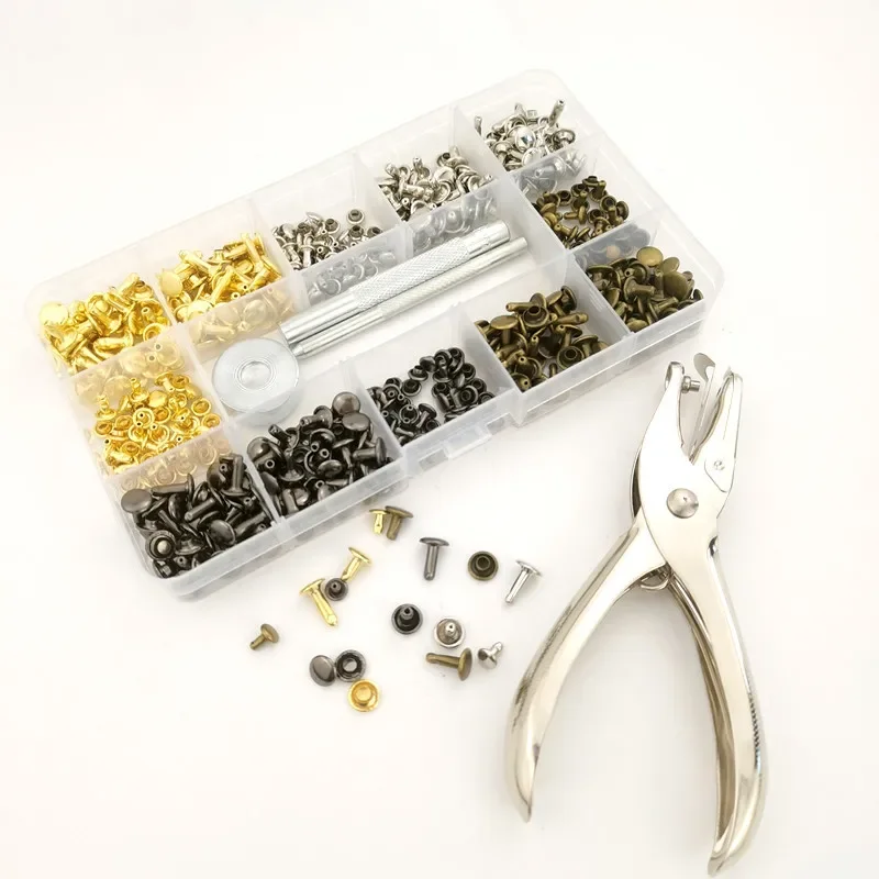 Snap Button Plier - 180 шт., металлические застежки-кнопки, кожаные заклепки,