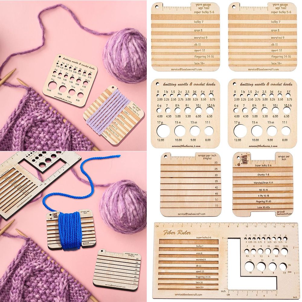Sewing Gauge Ruler - 3/4 шт., манометр и линейка для