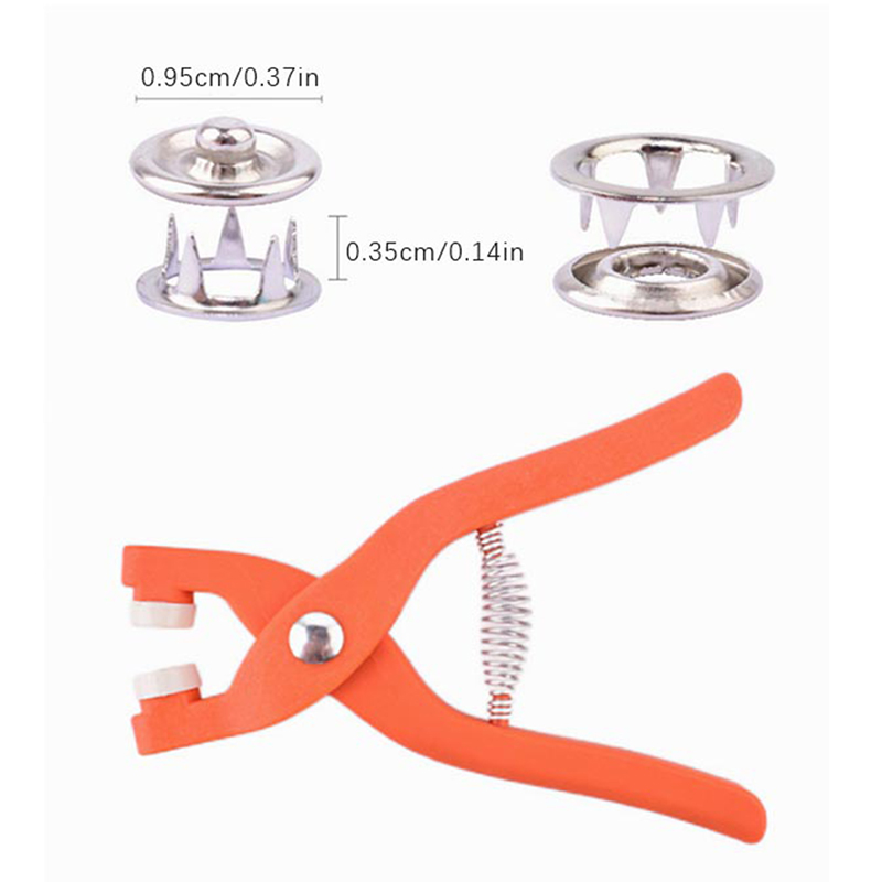 Snap Button Plier - 50/100 шт. Металлические пуговицы для шитья
