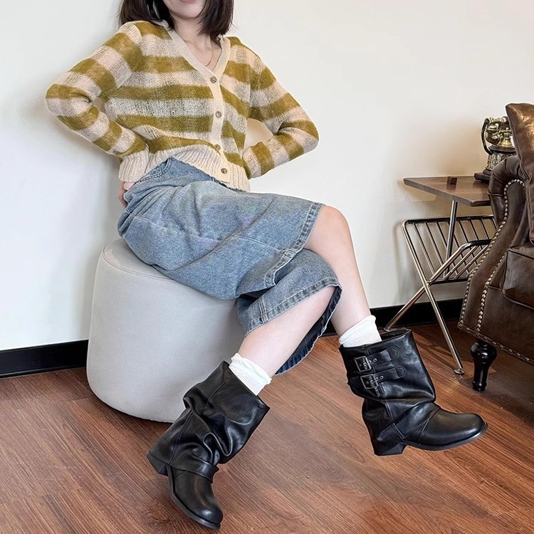 Короткие сапоги женские, осень – обзор и цена Sewing Nylon