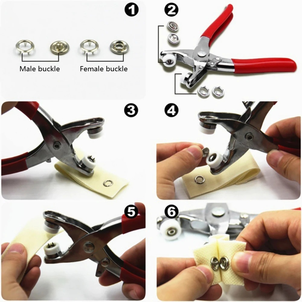 Набор металлических кнопок-зак – обзор и цена Snap Button Plier